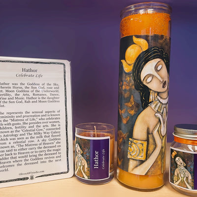 Hathor Goddess Candle 16oz