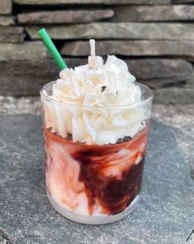 Hazelnut Latte Marbleized Whipped Candle
