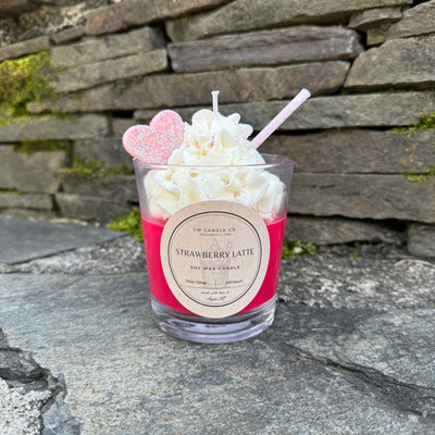Strawberry Latte Whipped Candle