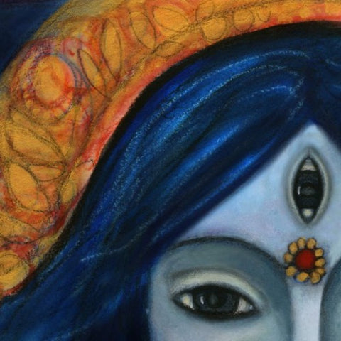 Goddess Kali by Sabela Garcia Cuesta (2023) : Painting Acrylic on Canvas -  SINGULART