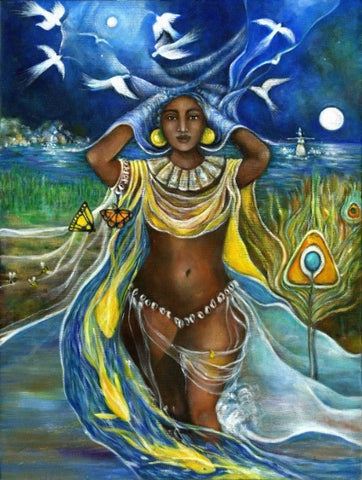 Oshun Reproduction on Canvas